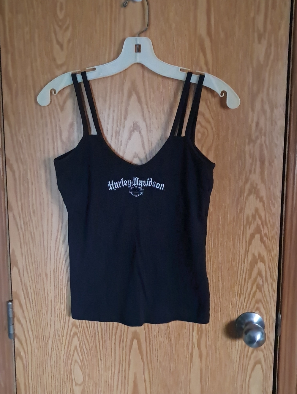 Ladies Harley Davidson Black Electric City Scranton, PA Tank Top Sz. S